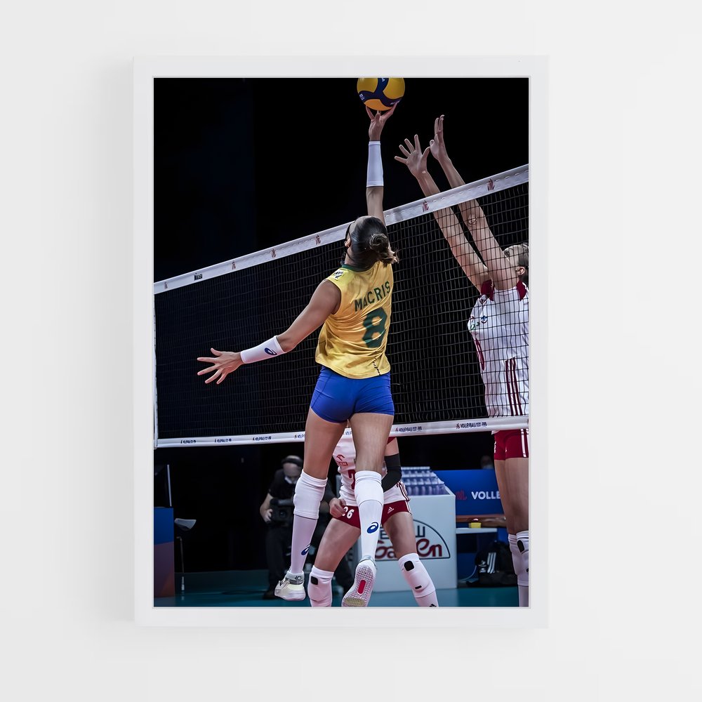 Poster Brazil National – affiche Volleyball (vue 3)